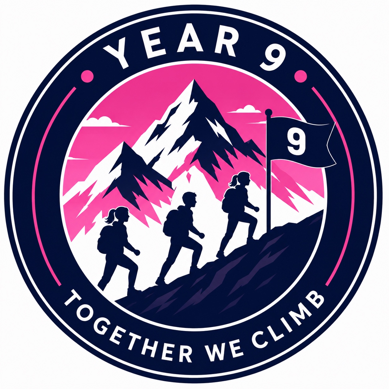 Year 9 Together We Climb logo